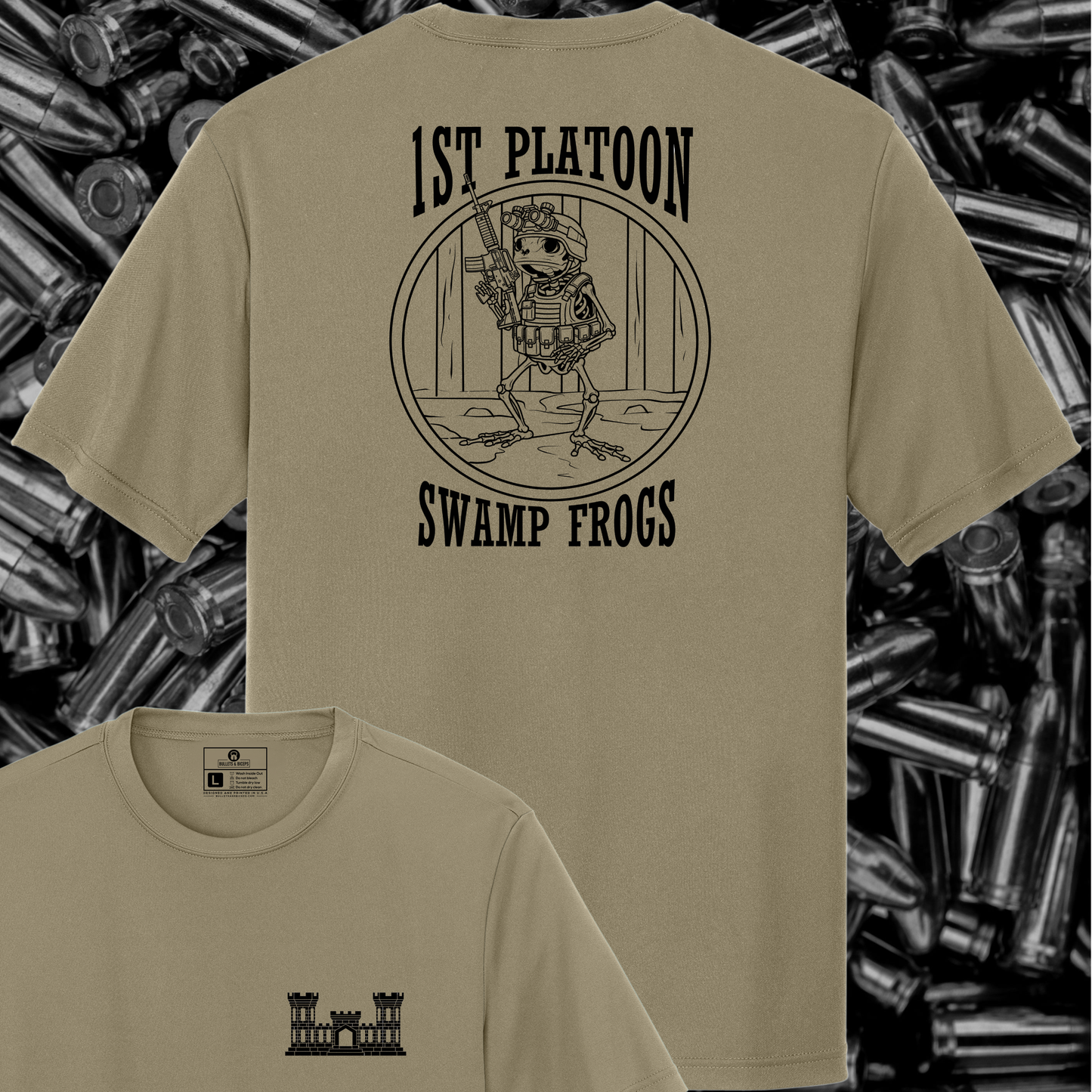 1ST PLATOON 530TH CEC-A POLY TAN T-PRESALE