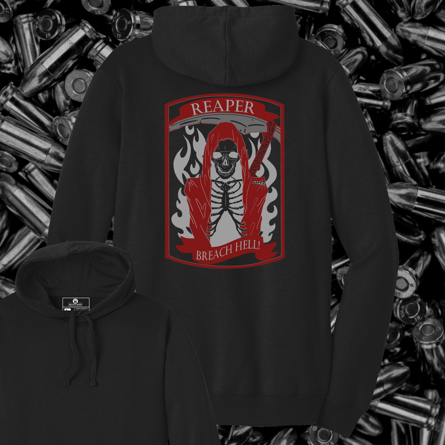 530th CEC-A "REAPERS" Black Hoodie PRESALE