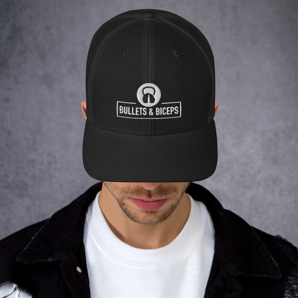 Hats: (TOP SELLER) OG Trucker Gym Hat – BULLETS AND BICEPS
