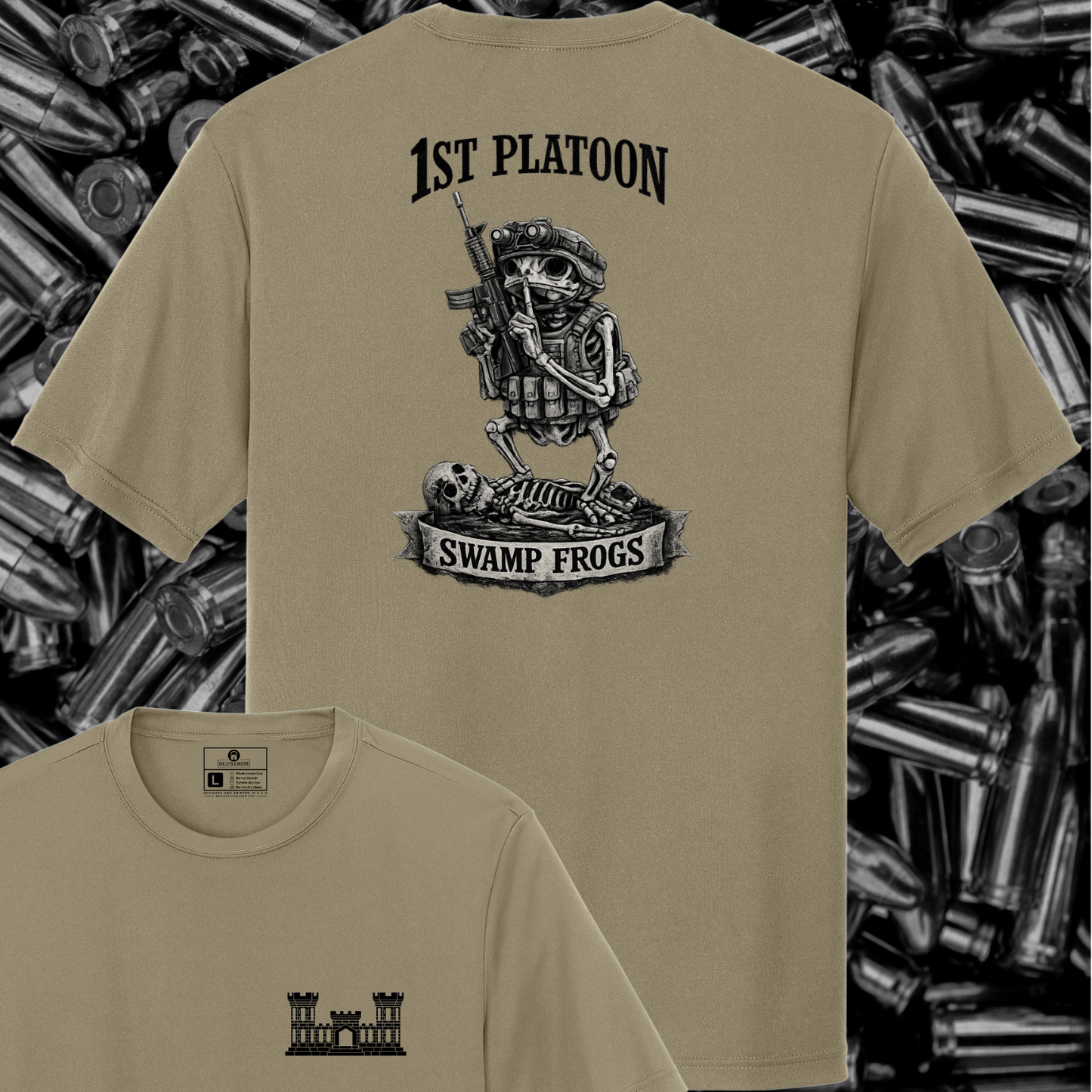 1ST PLATOON 530TH CEC-A POLY TAN T-PRESALE