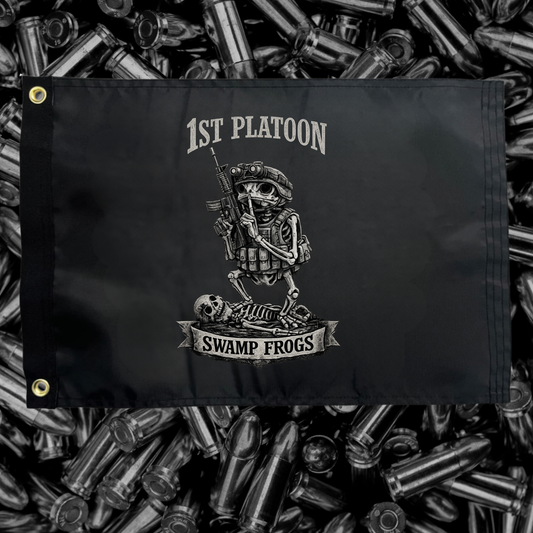 1st Platoon 530 CEC-A  One-Sided Wall Flag PRESALE