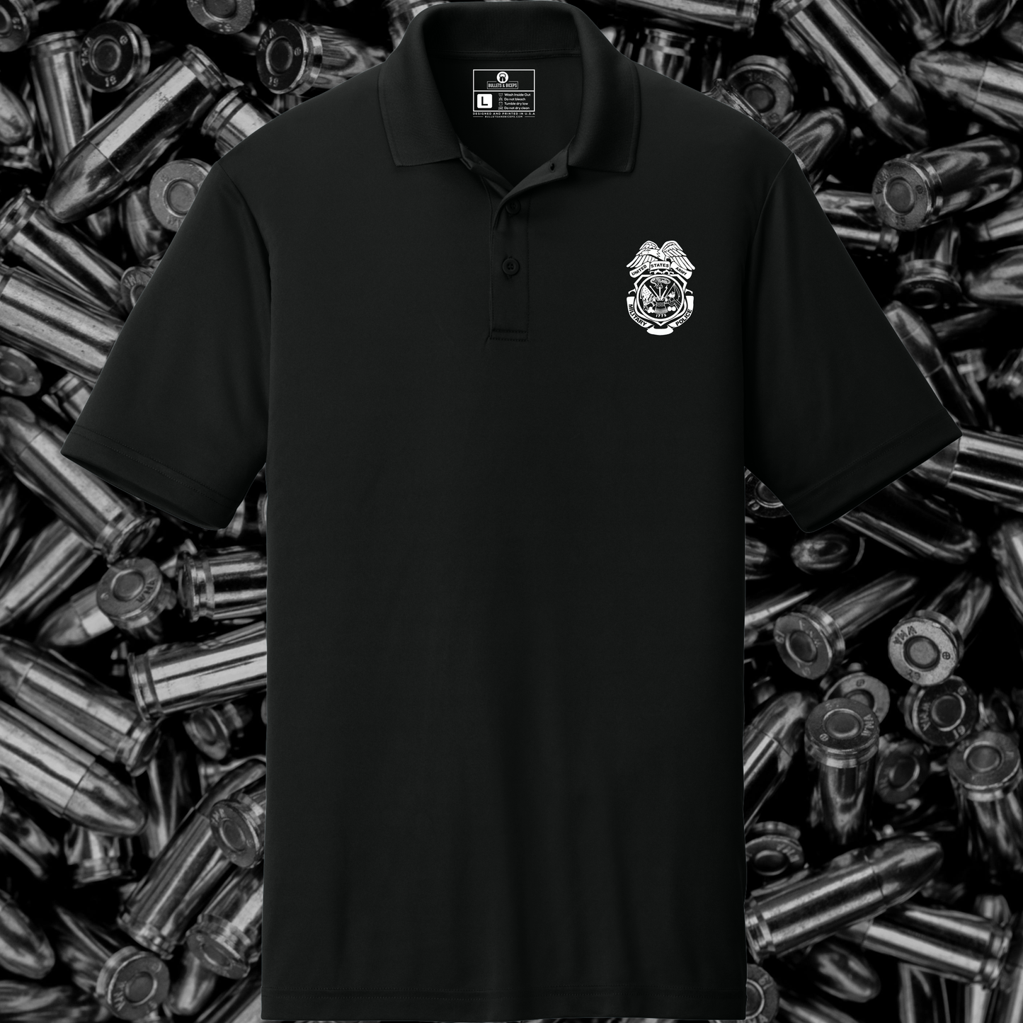 HAAF LEA  Black Poly Polo PRESALE