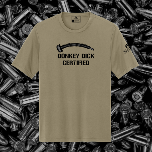 "Donkey Dick Certified" Premium Military T-Shirt