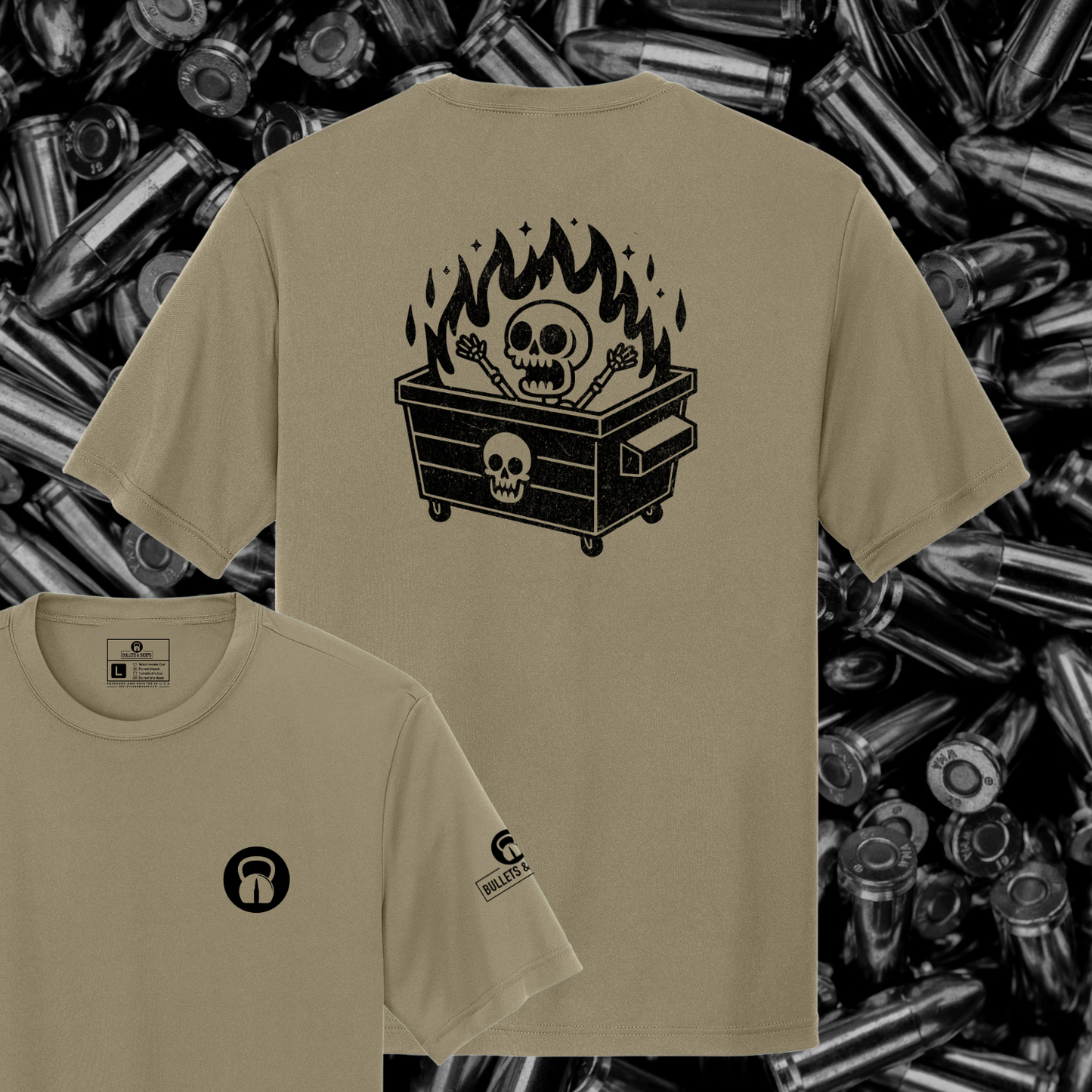 "DUMPSTER FIRE" Premium Military Undershirt
