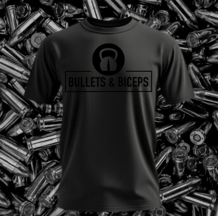 Black on Black Poly T