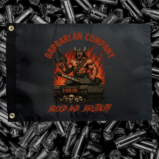 2-69 "Barbarian"One-Sided Wall Flag PRESALE