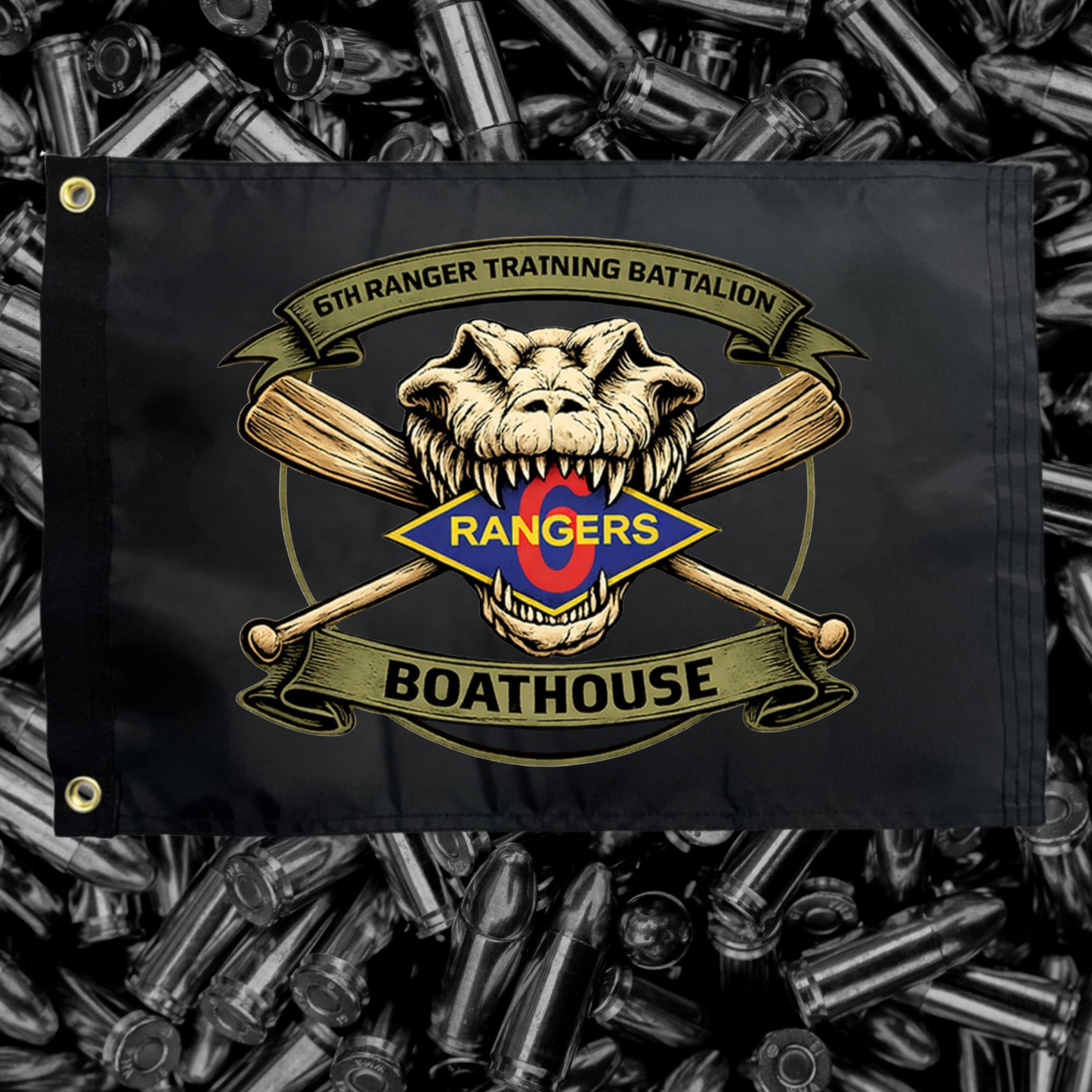 6th RTB One sided Wall Flag