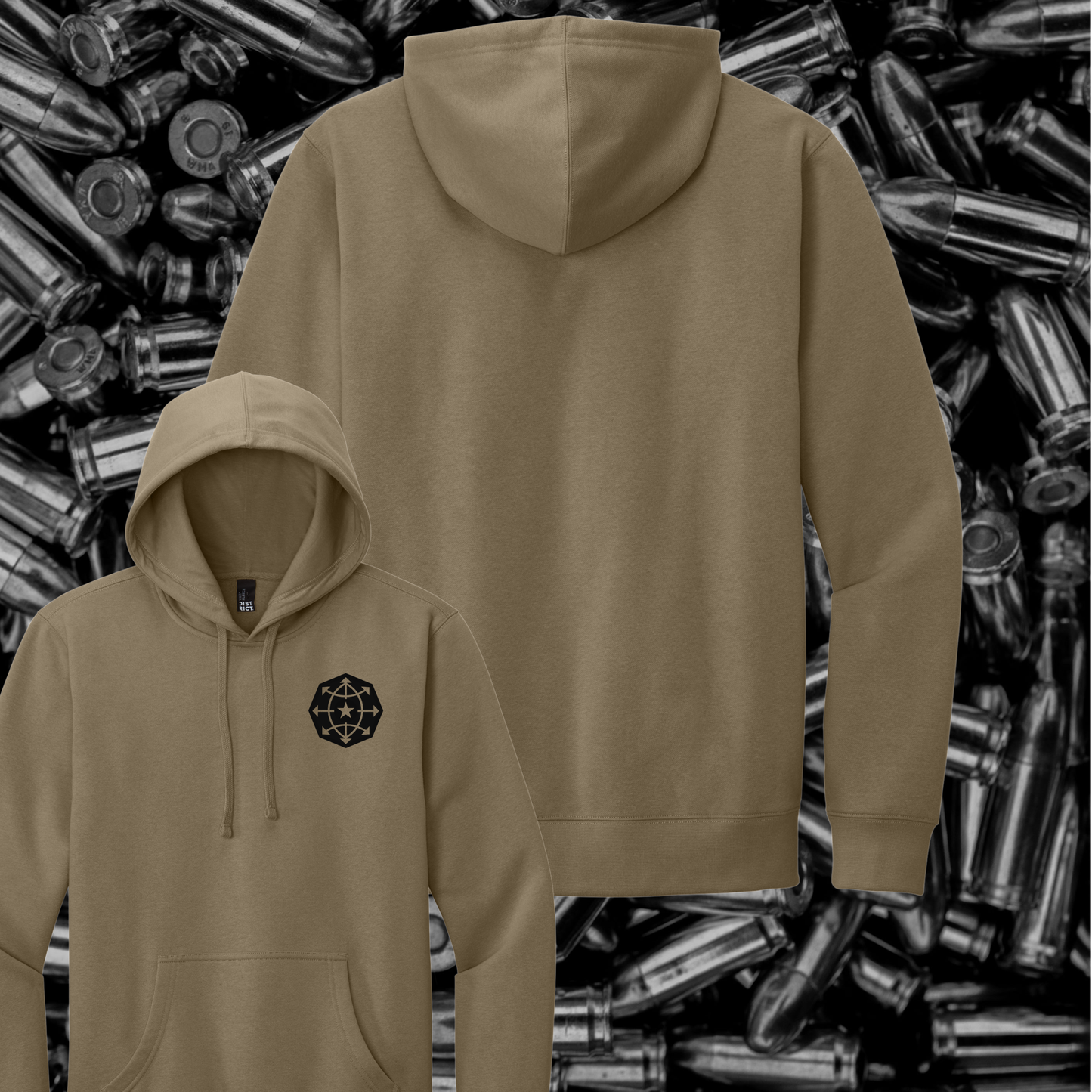 HAAF CID Tan Hoodie BN Crest (V2)