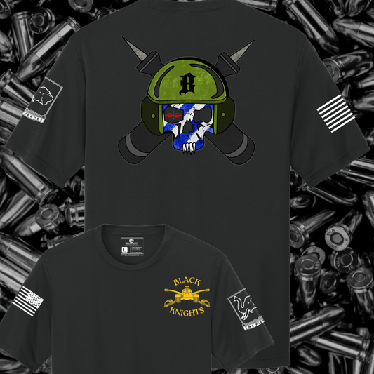 B CO 1-64 "BLACK KNIGHTS" BLACK PT SHIRT