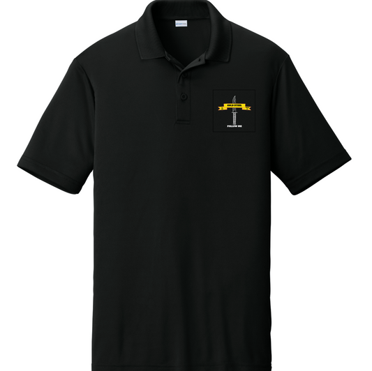 1-306 In BN Black Poly Polo