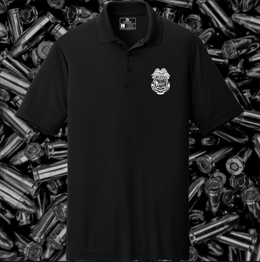 HAAF LEA  Black Poly Polo PRESALE