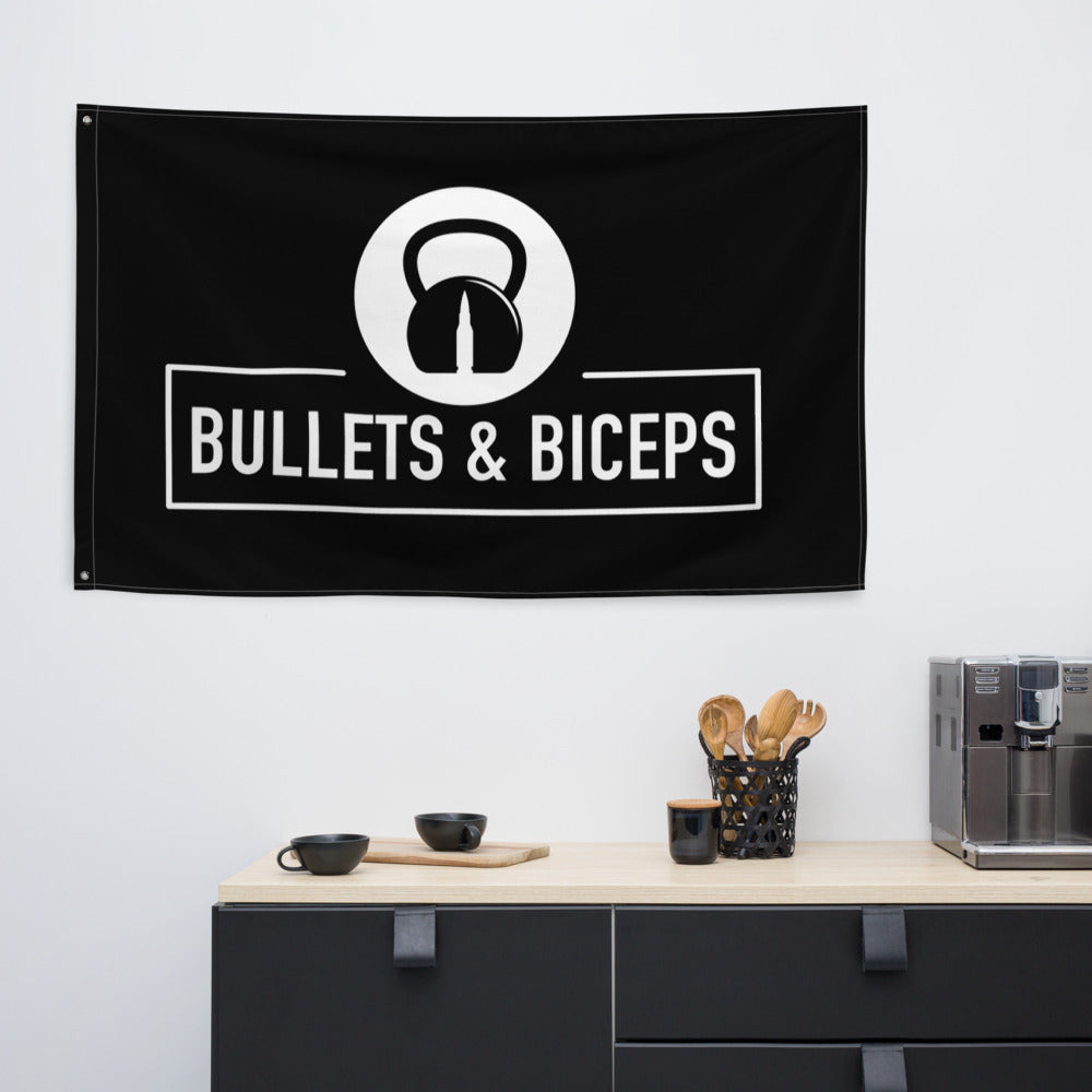 OG Bullets and Biceps Gym/Garage Flag